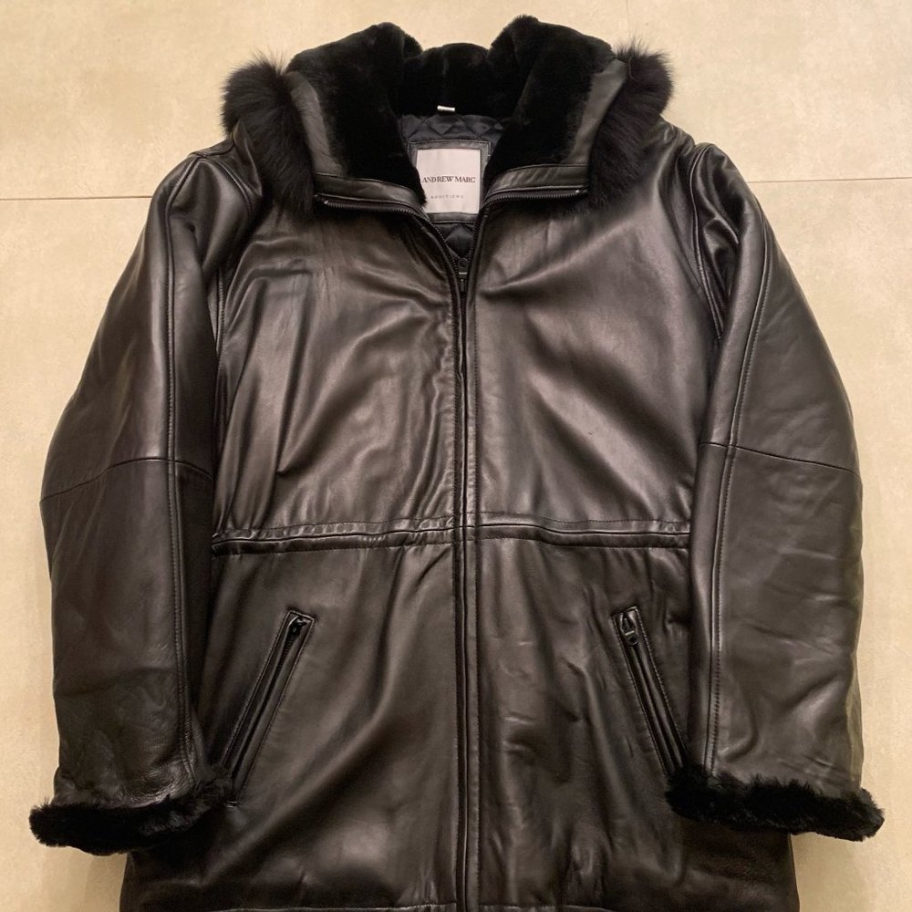 NWOT Andrew Marc Leather Jacket Women's Medium